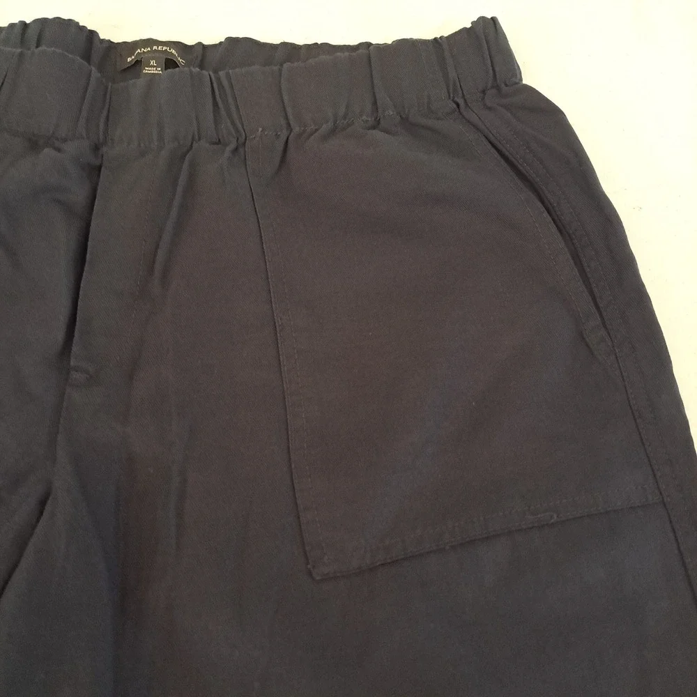 Banana Republic Womens Pants XL Black NWT Tapered Crop 1862-252